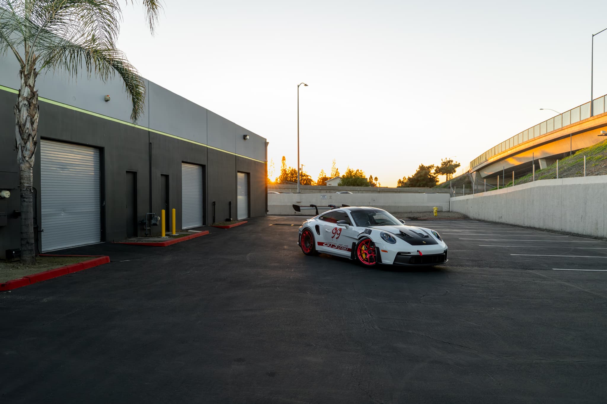 Porsche GT3 RS staged at the 961 Motorsport facility